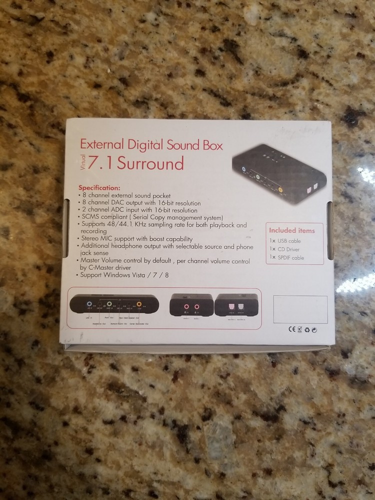 external digital sound box 7.1 Surround 8 Channels New