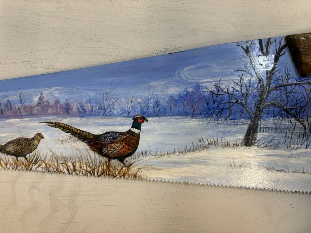 Hand Painted Saw