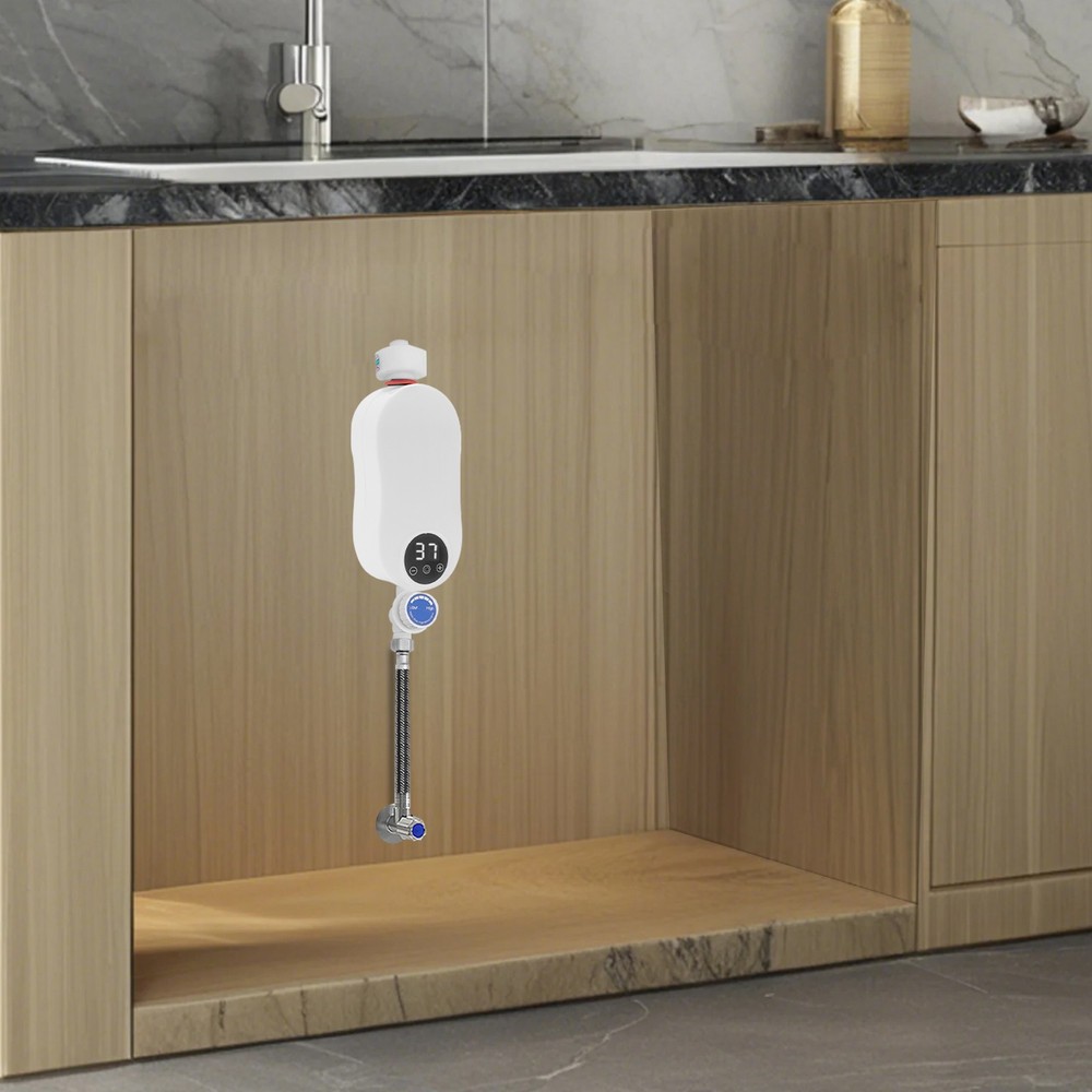 3500W Electric Bathroom Instant Hot Water Heater With Shower Head Wall-mounted