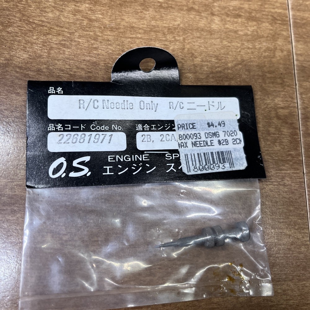 OS RC Needle Only for 2B 2CA 2CB 2CK 22681971 O.S. Model Airplane Engine
