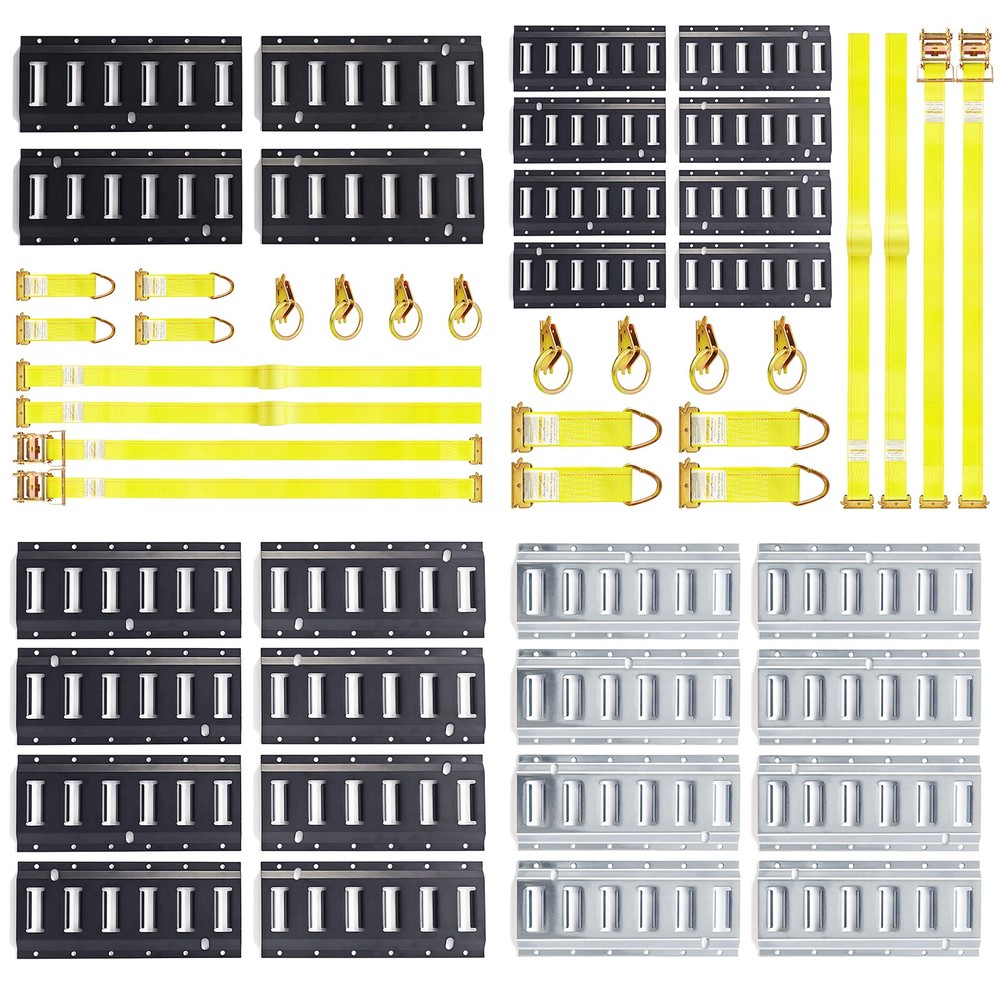 Horizontal E-Track Rails Short Etrack Extra Tie Down Achors for Trucks Trailers