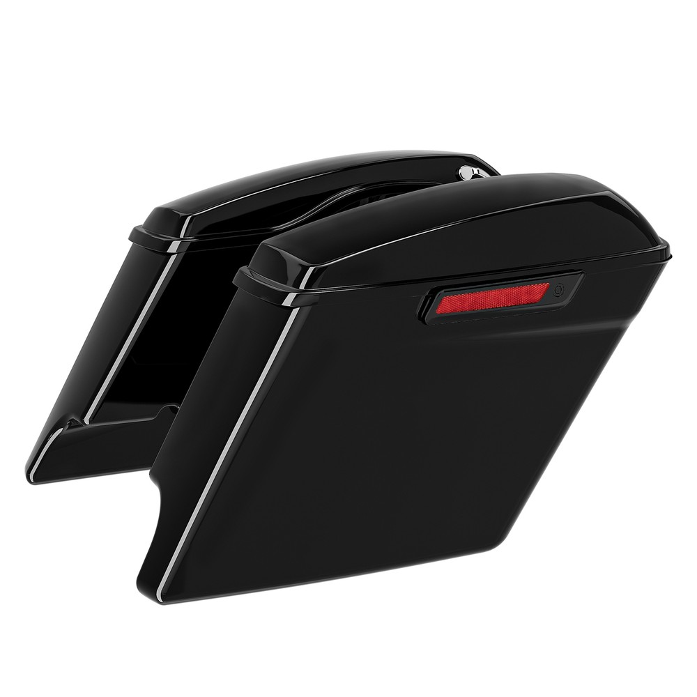 Stretched Hard Saddlebags Chrome Conversion Bracket Fit For Harley Softail 84-17