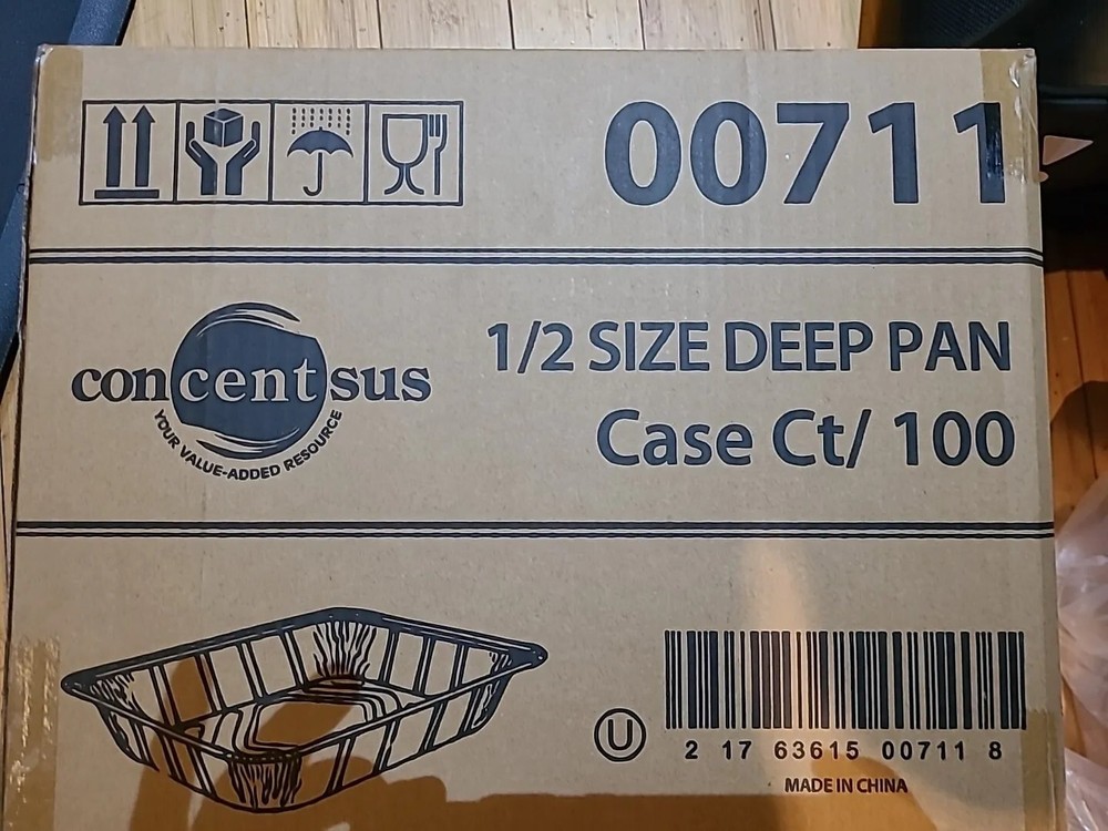 Concentsus 1/2 Size Deep Pans 100  Case Count