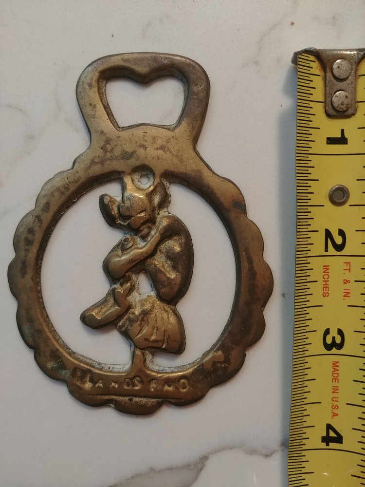 Vintage Brass Bottle Opener - Cornish Pixie