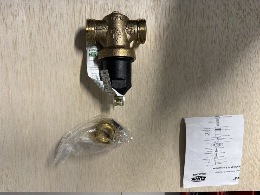 Zurn NR3XLP 1/2" Single Union Brass Water Pressure Reducing Valve NEW