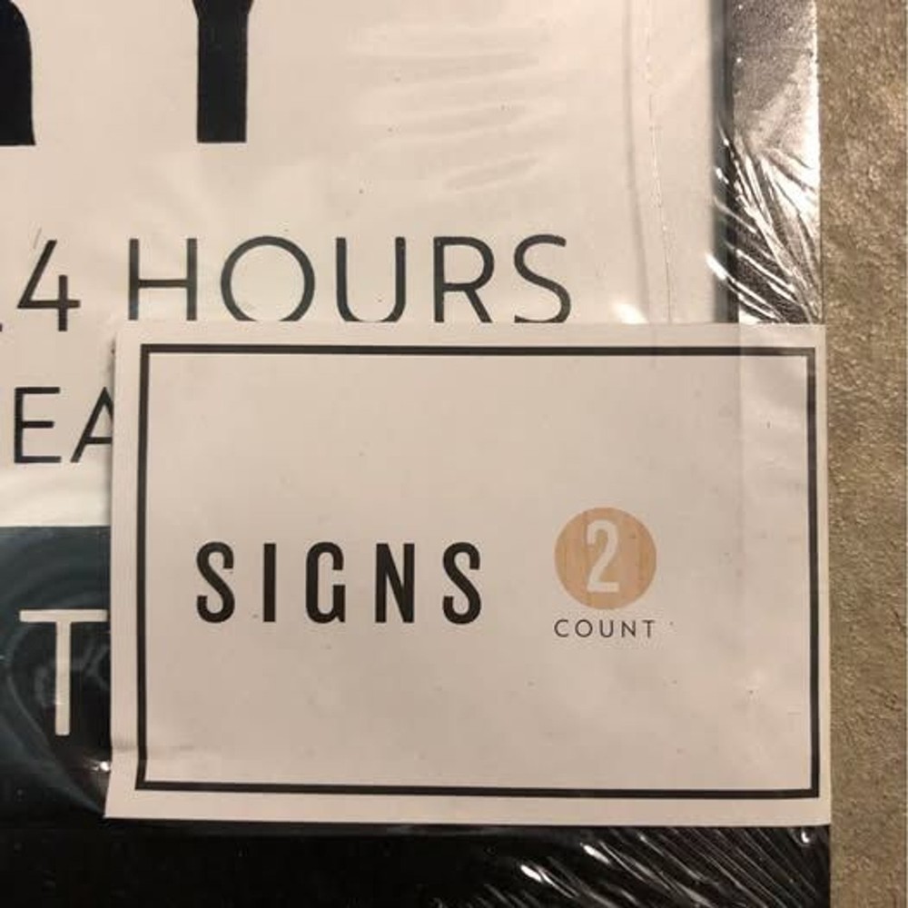 laundry sign (2 pack)