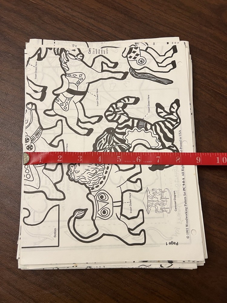 Woodworking & Scroll Saw Pattern Club 30 Large Pattern Sheets Holidays Animals