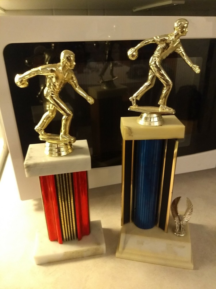 Two Bowling trophies