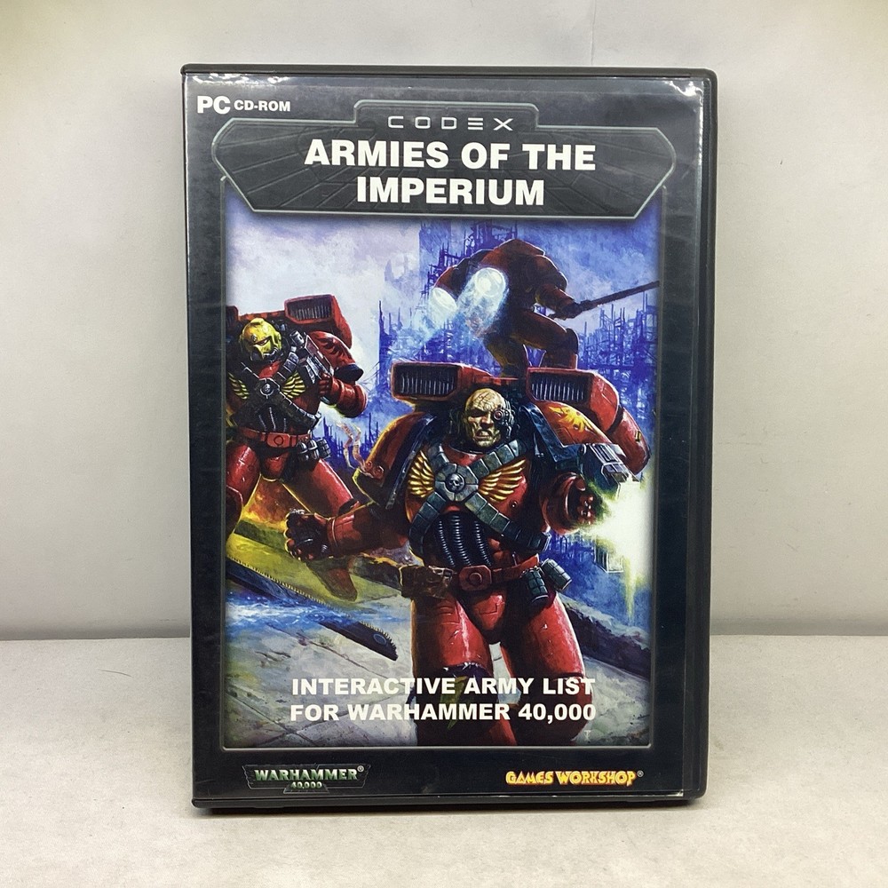 Warhammer 40K CODEX ARMIES OF THE IMPERIUM INTERACTIVE ARMY LIST CD untested CM3