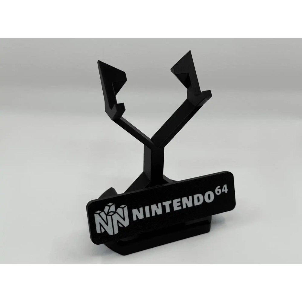 Nintendo 64 N64 Controller Display Stand Holder Black Retro Gaming Accessory