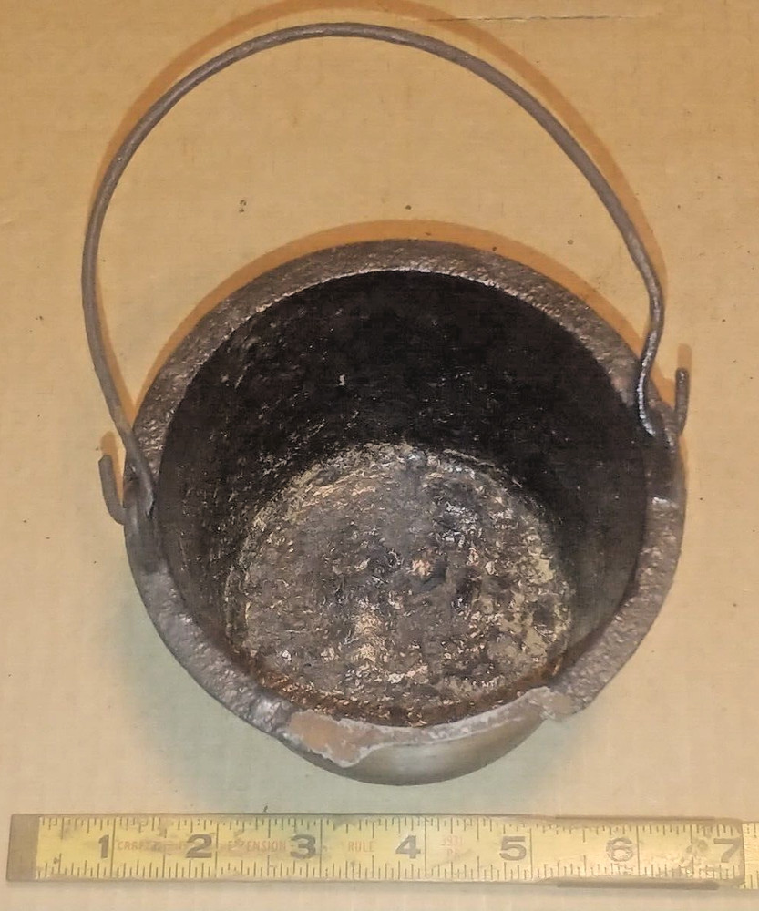 Antique Cast Iron Smelting Kettle