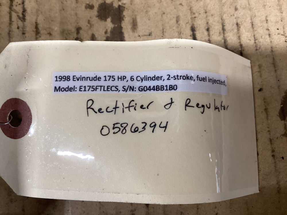 Johnson Evinrude 150 HP 175 hp RECTIFIER & REGULATOR 0586394