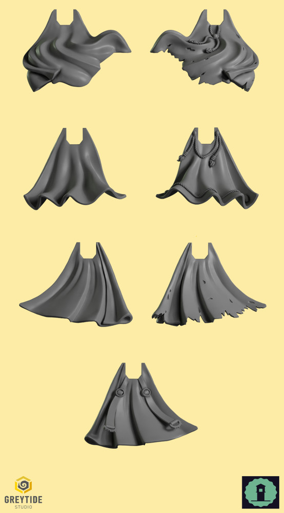 Cloaks - BITS - MULTILISTING - Eternal Pilgrims - Greytide Studio - 40k