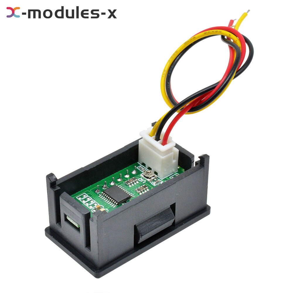 0.36\" Digital 3-Wires LED Panel Display 4-Bit DC0-100V Voltmeter Meter Tester U