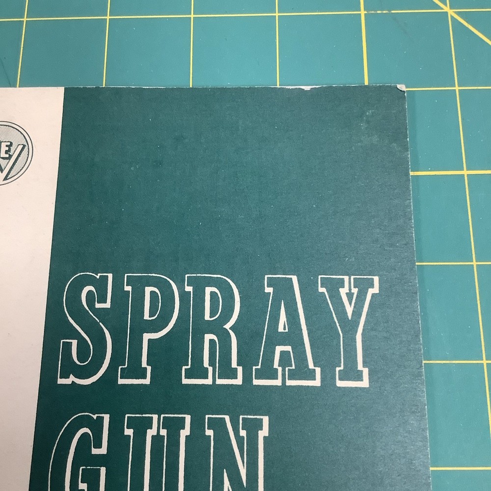 1954 Devilbiss Co. Spray Gun Motion Study Manual Spray Gun Guide
