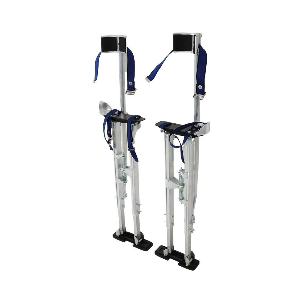Drywall Stilts Painters Walking Finishing Tools Adjustable 36" - 48" Silver