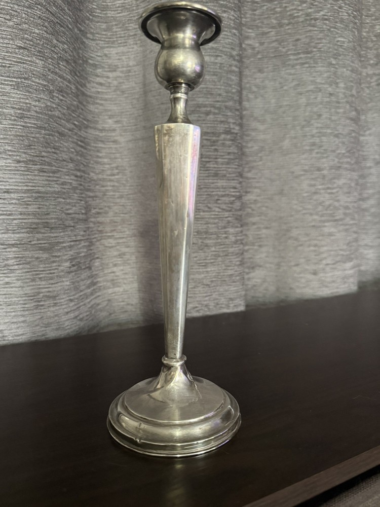 Antique Gorham Sterling Silver Weighted Candlestick Holder Monogram