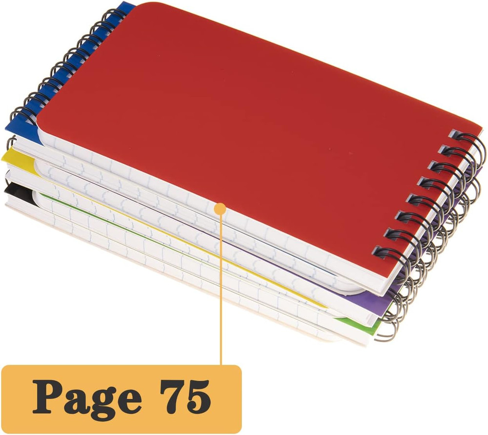 6Pack Pocket Notebook Small Notepad Pocket Notepad Small Spiral Notebooks