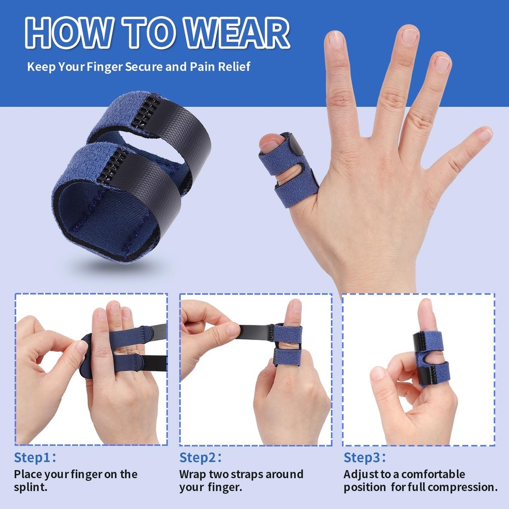 Thumb Finger Splints, Trigger Thumb Brace for Broken/Straightening/Arthritis,...