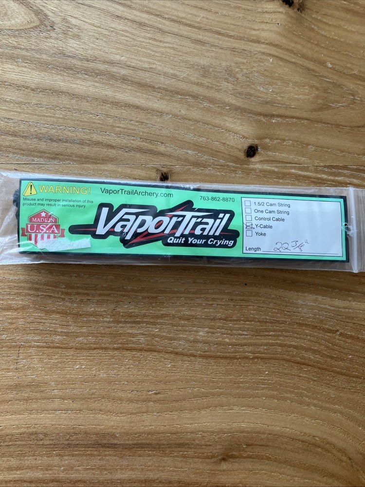 New Vapor Trail Bow String Y-Cable 22 3/8”