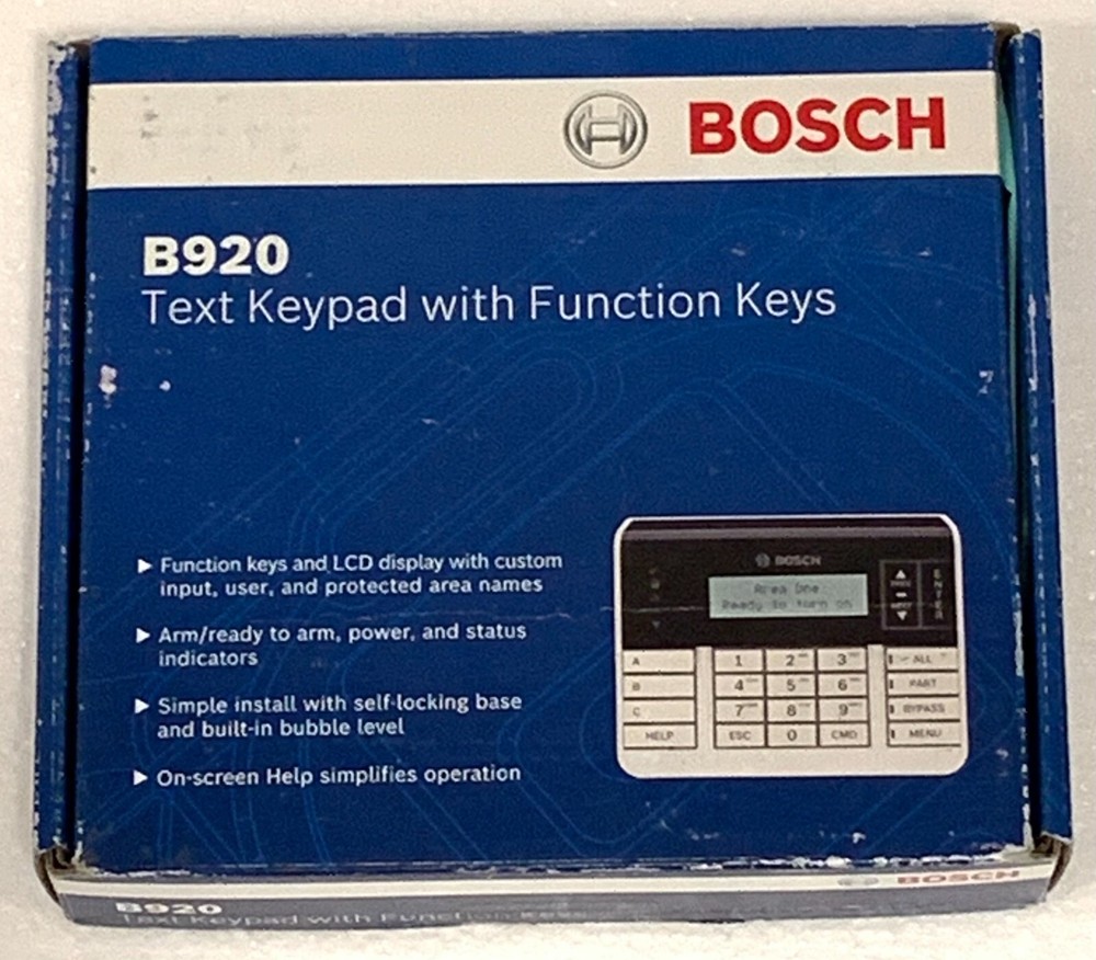 Bosch B920 2-Line Alpha Numeric Keypad (SD12) *NEW*