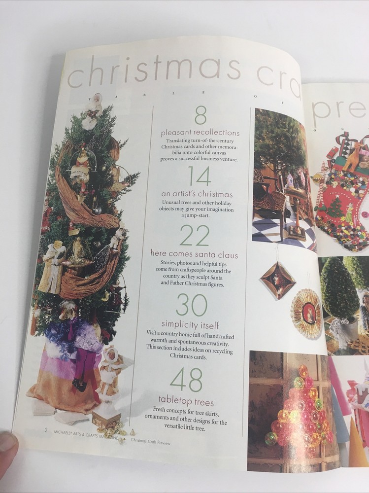 1997 Christmas Craft Preview Magazine, Projects & Patterns Michaels Collectors..