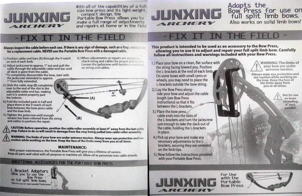 Archery Portable Compound Bow Press Bracket Repair String Changer Hunting Tool