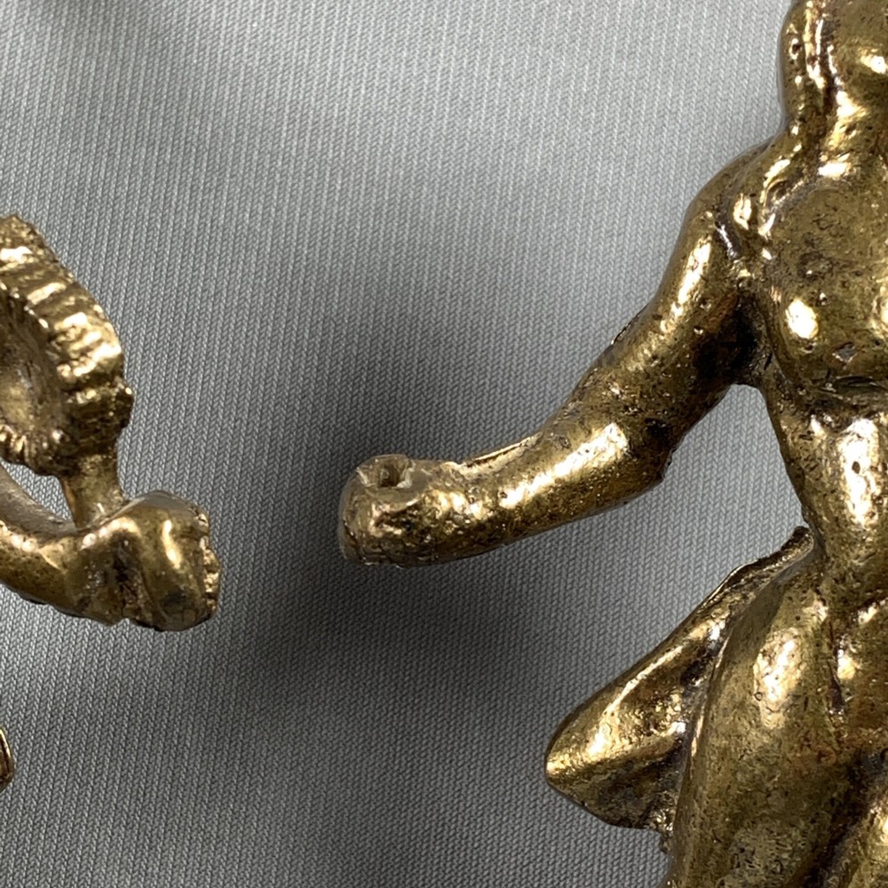 2 Warmink Clock Angels Brass