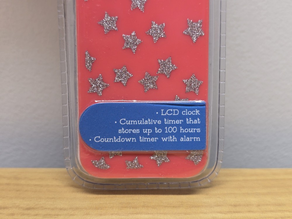 LCD Display Digital Bookmark Red Timer Needs New Battery