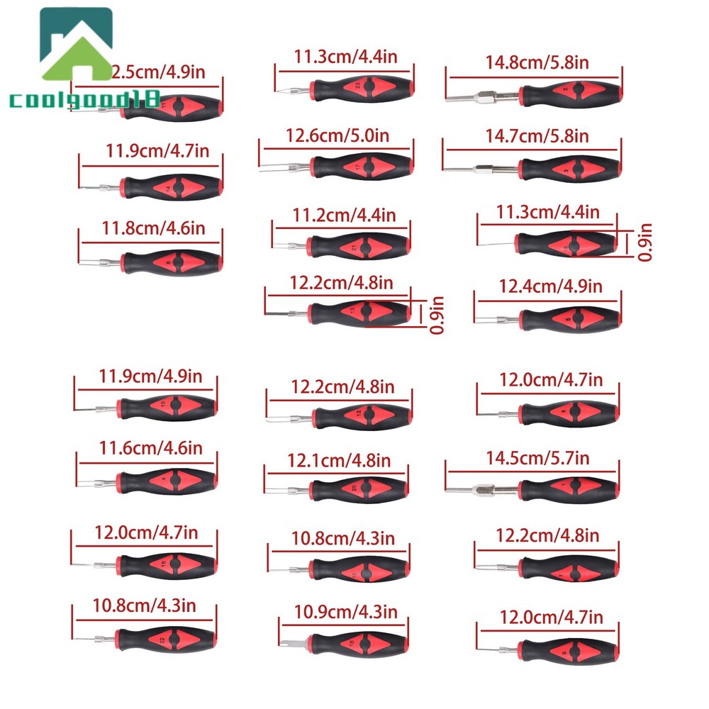 Universal Wire Terminal Electrical Connector Crimp Pin Removal Release Tool Kit