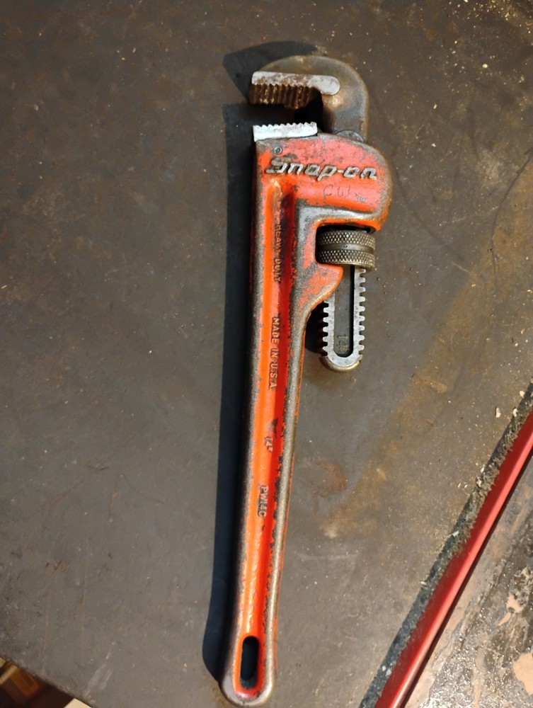 Snap On PW14C - Heavy Duty Adjustable Pipe Wrench