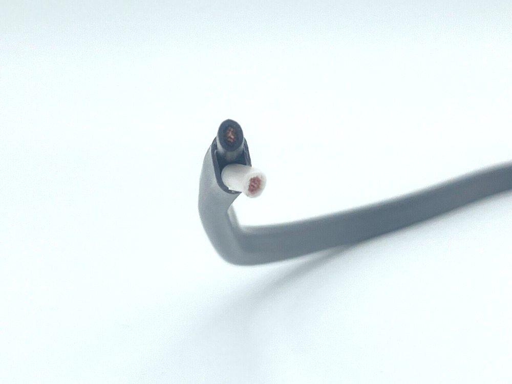 25' Trailer Light Brake Cable 14/2 Wiring 14 Gauge 2 Wire Jacketed Gray