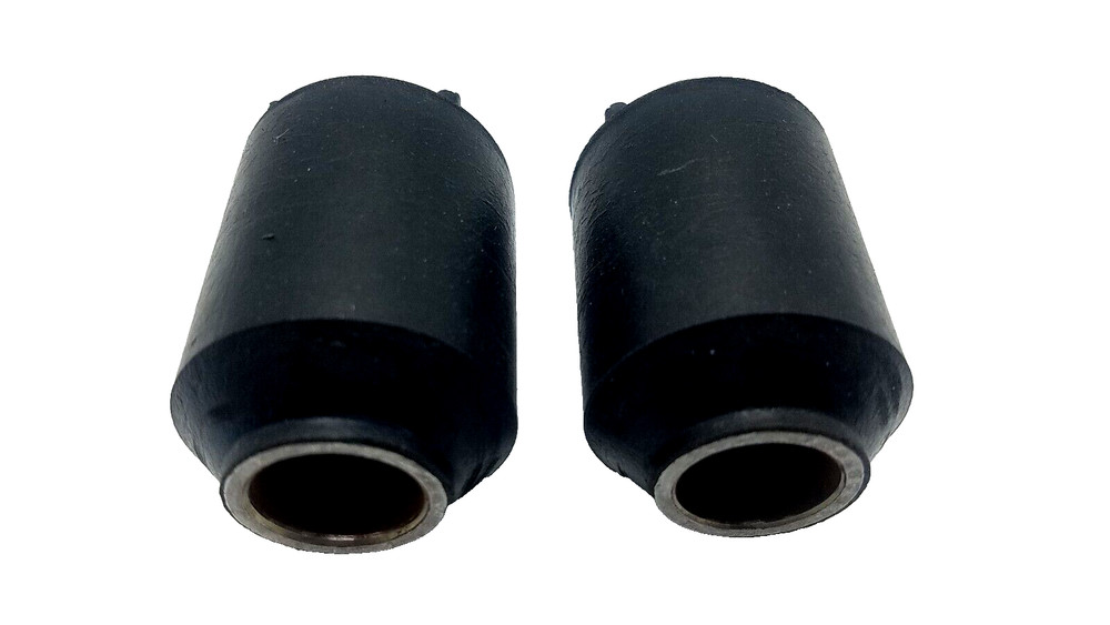 2 (TWO) SPRING EYE BUSHING 0.646" ID X 1.30" OD 2.18" LONG 9K, STEEL/RUBBER