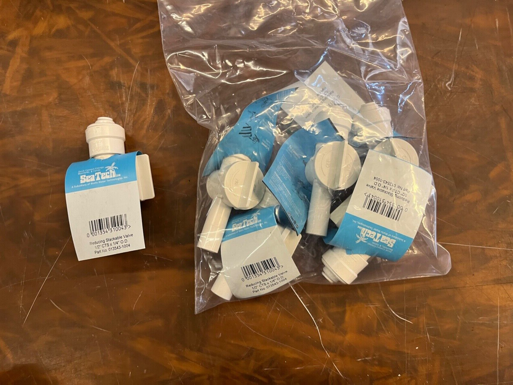 Sea Tech 013543-1004 Type 43 Reducing Stackable Stop Valve 1/2" CTS x 1/4" OD