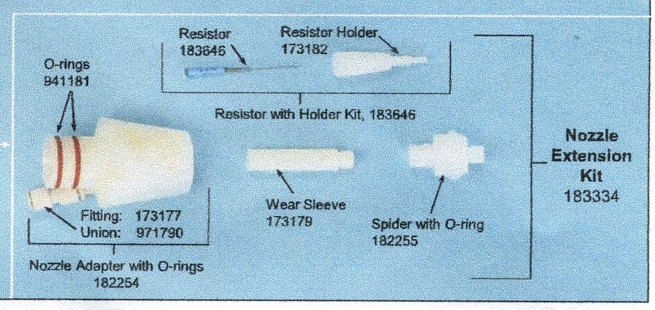 Nordson Versa Spray NOZZLE EXTENSION RESISTOR.