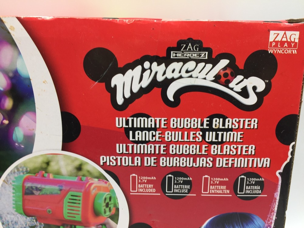 Miraculous Ultimate Bubble Blaster 80 Holes Automatic Bubble Machine New In Box