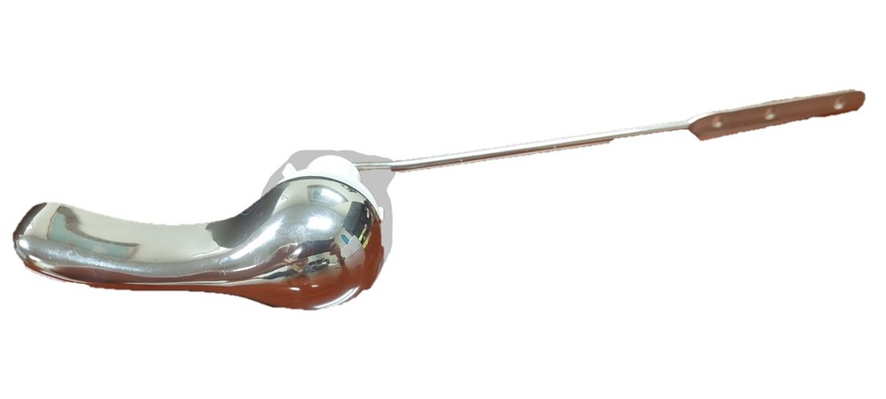 3-inch Front Mounted Flush Handle, Chrome (7.5-inch steel rod)