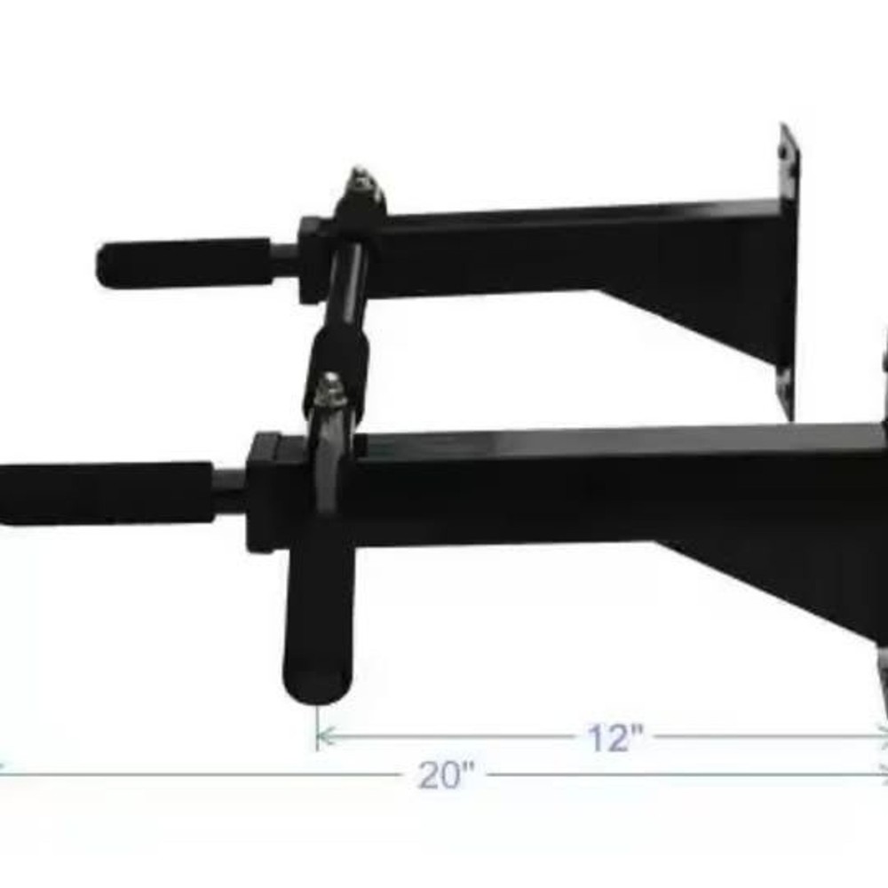 Missing Hardware, Wall Mounted Pull Up Bar CD-DG10 Black Steel