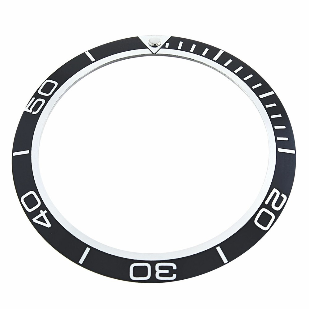REPLACEMENT BEZEL INSERT BLACK FOR WATCH 40.90MM X 32.70MM