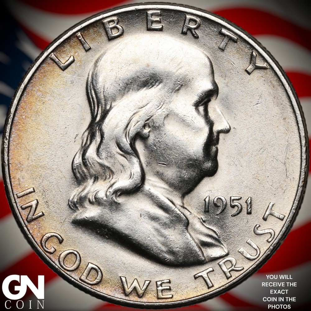 1951 S Franklin Half Dollar B1438