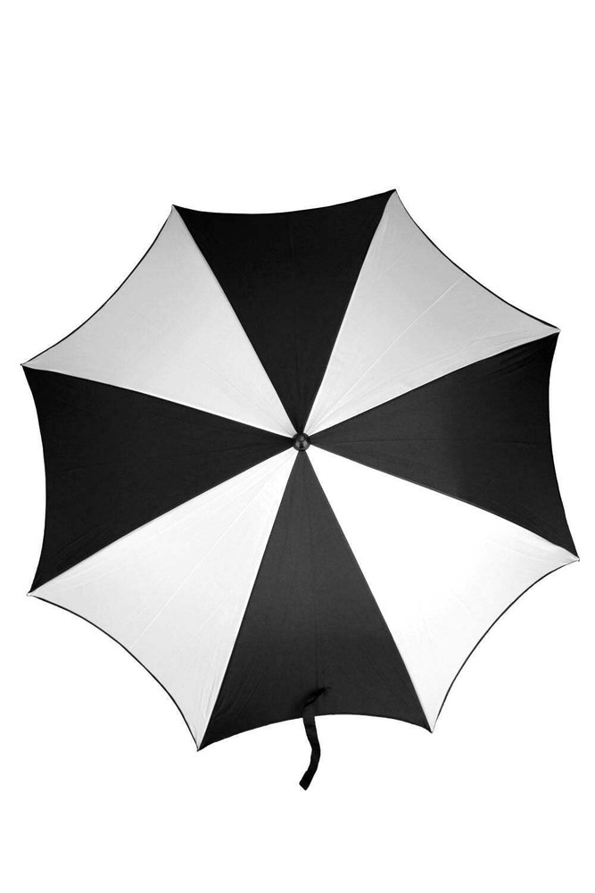 Funeral Procession Umbrella [BLACK/WHITE] Goth Emo Punk