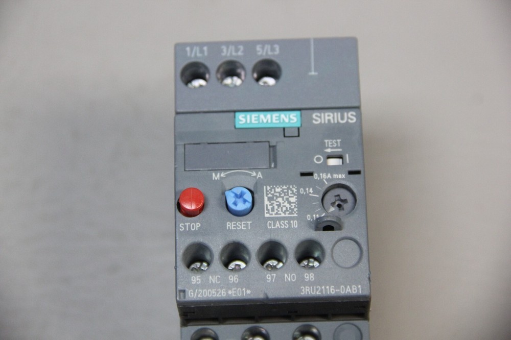 SIEMENS OVERLOAD RELAY 3RU2116-0AB1