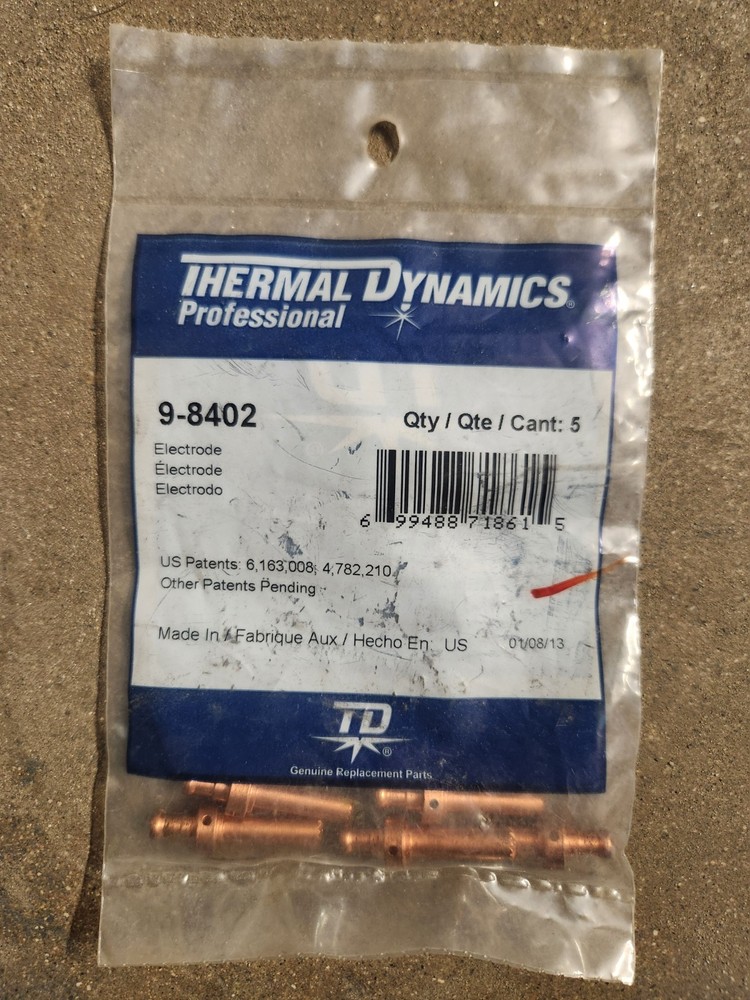 Thermal Dynamics® 9-8402 Electrode, Surelok, 5/PACK