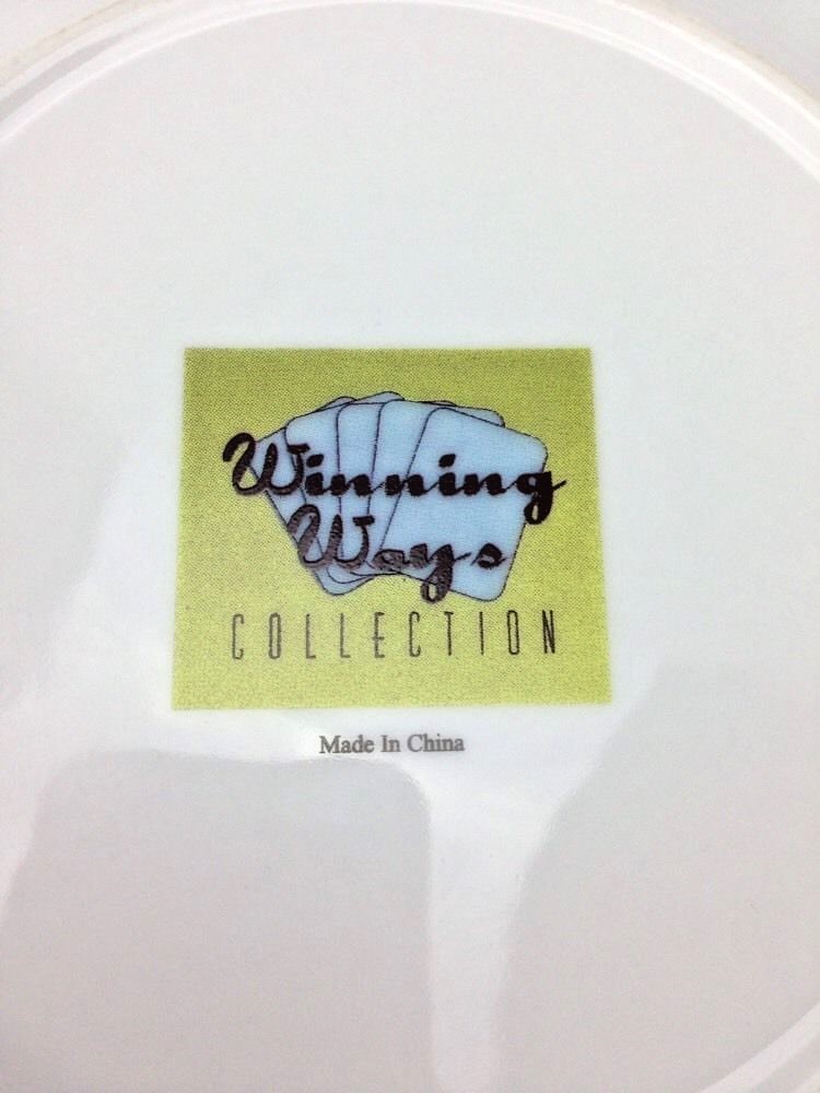HOLDEM POKER PLATE 7.5" WINNING WAYS COLLECTION