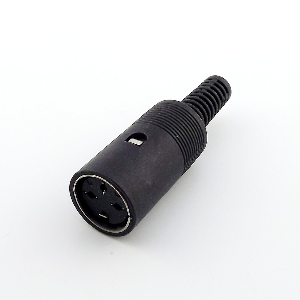 1pcs 3 PIN DIN Female Jack Cable Connector 3 Pin With Plastic Handle