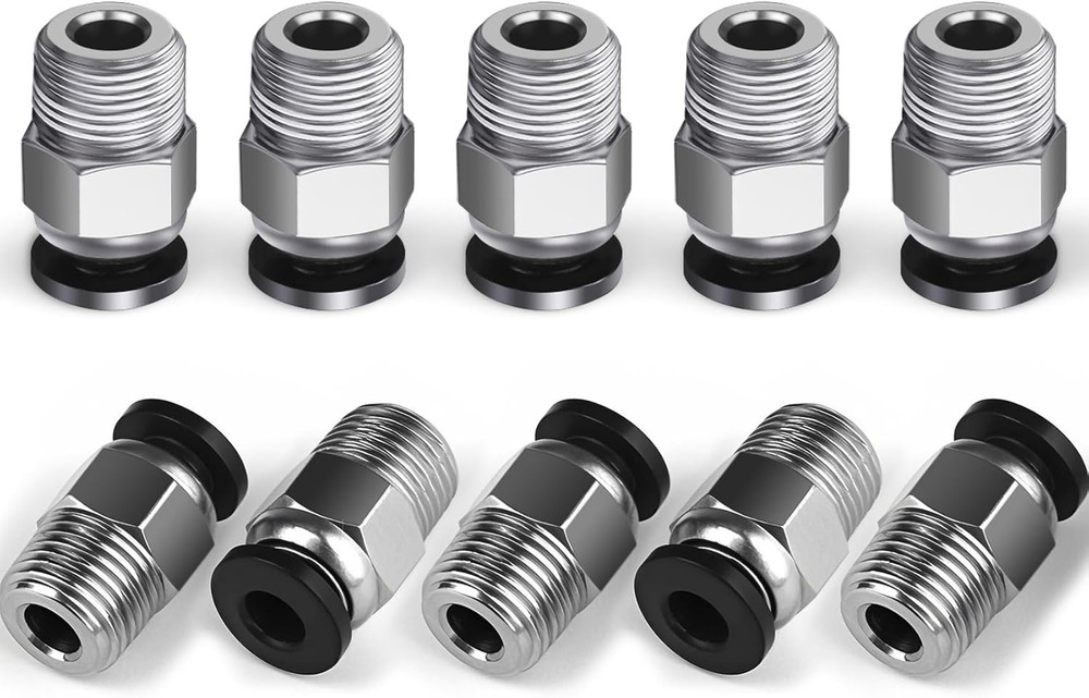 10PCS PC4-M10 Pneumatic Fitting Bowden Coupler PTFE for Ender 3 V2 E3D Printer 3
