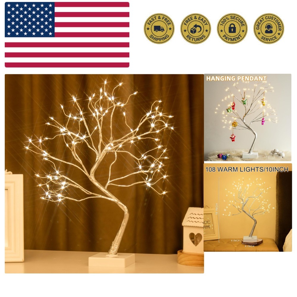 Fairy Light Tree, 108 LED Lighted Trees for Decoration Inside, Christmas Tree...