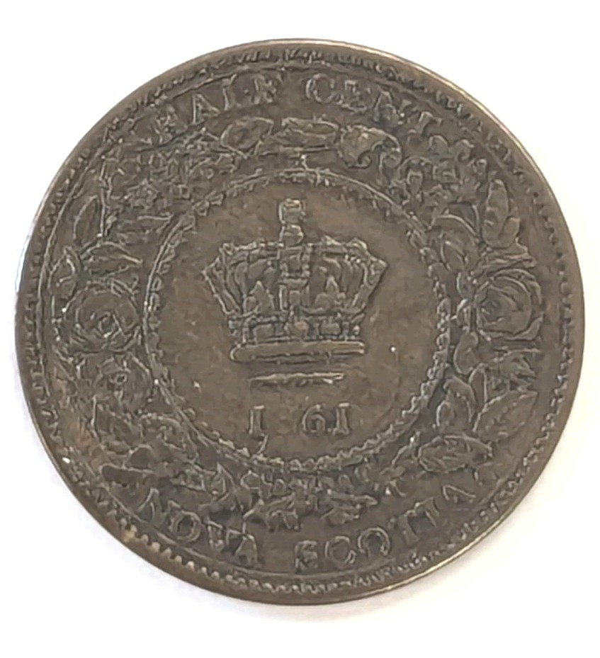 1861 Nova Scotia 1/2 Cent! #T124