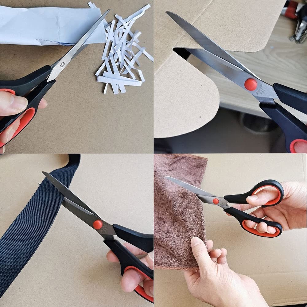 Scissors, Multipurpose office Scissors,8.5 Inch Ultra Sharp Shears, Comfort-...