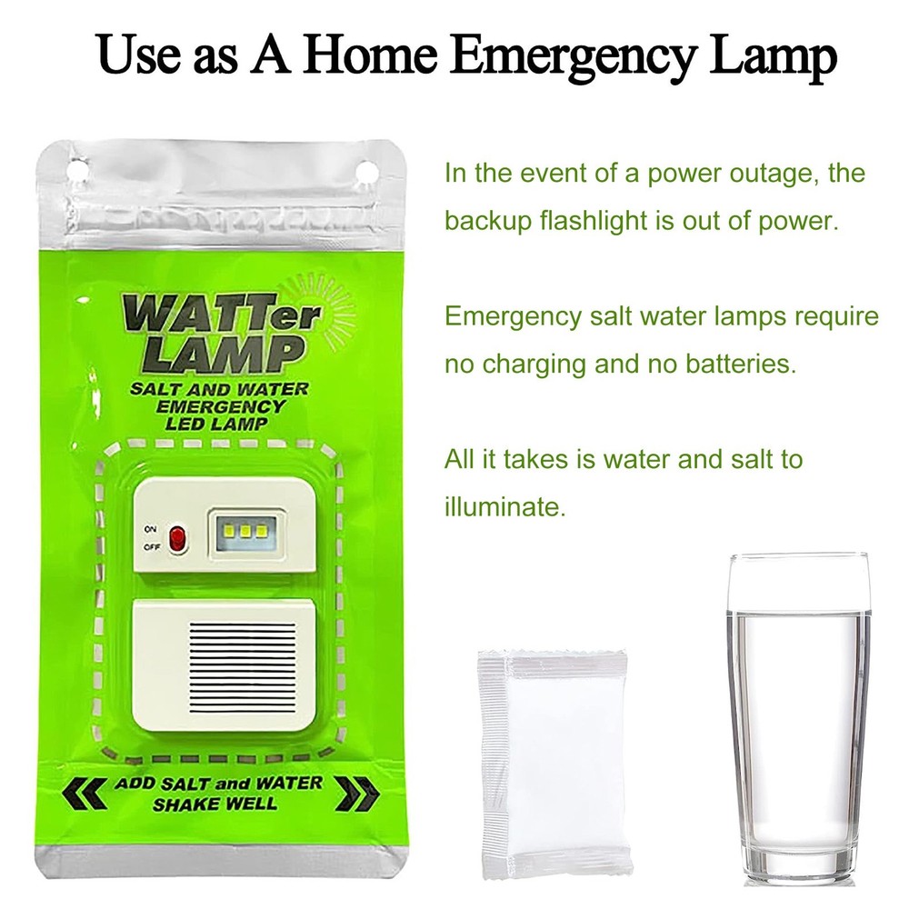 Pollution Salt Water Lamp Convenient and Eco Friendly Lighting Solution